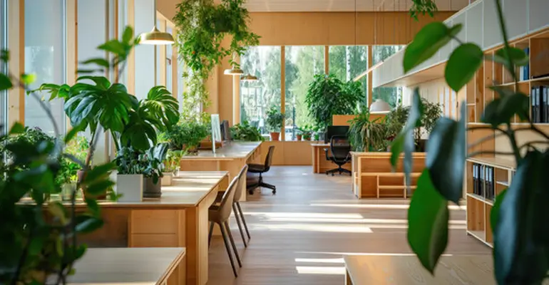 Green and sustainable coworking spaces